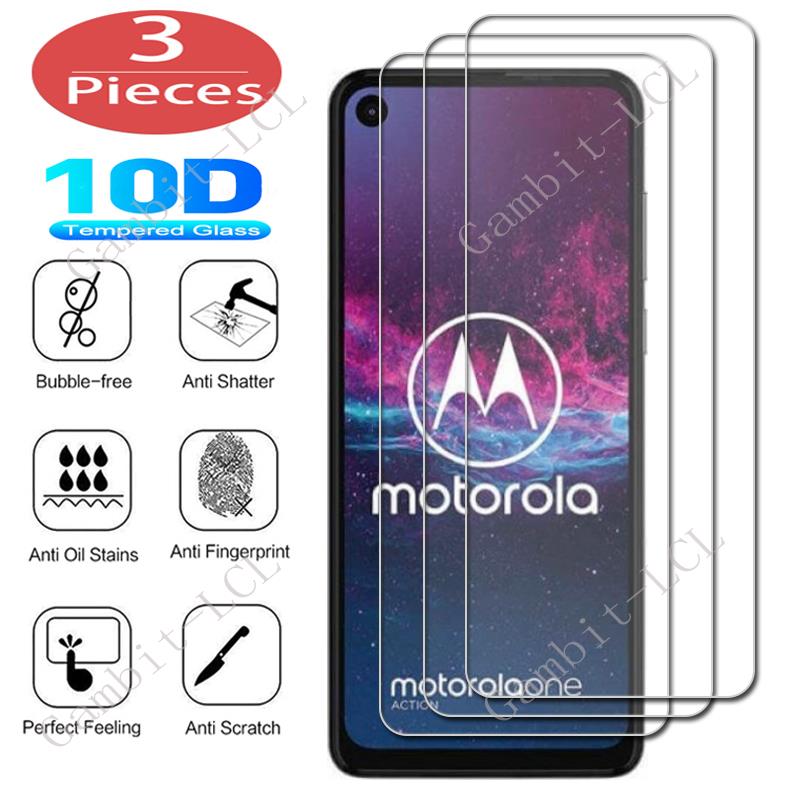 3Pcs Protection Glass For Motorola Moto E6 Play Plus G6 One Action Hyper Macro Vision Zoom Tempered Screen Protective Cover Film