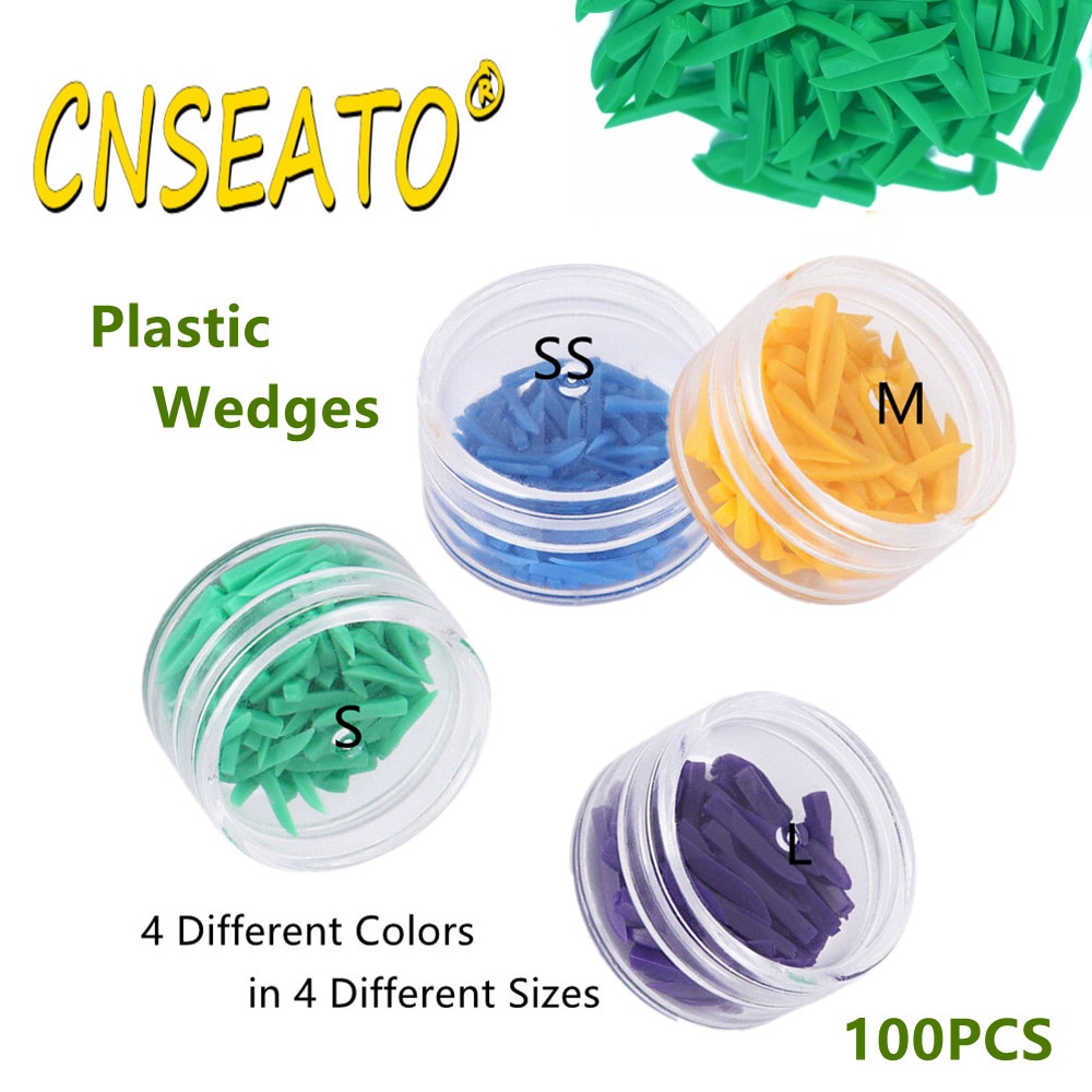 100Pcs Dental Plastic Wedges Disposable Tooth Gap Wedge Interdental Composite Filling Material Medical Grade Dentistry Supply