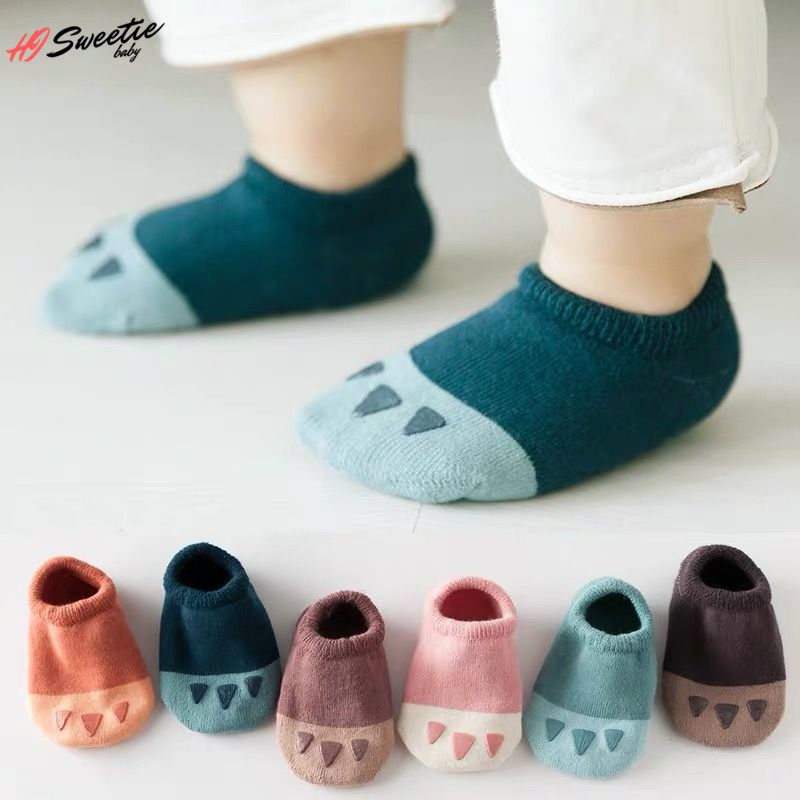 Baby Socks Cute Cartoon Anti-Slip 9-16cm Foot Length 0-1-3-5 Years Old for Baby Boys Girls Kid Floor Socks Autumn