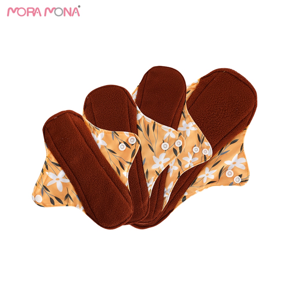 Mora Mona Day & Night Combination 4Pcs Washable Women's Menstrual Pads Reusable Sanitary Pads Panty Pads Maternity Mont
