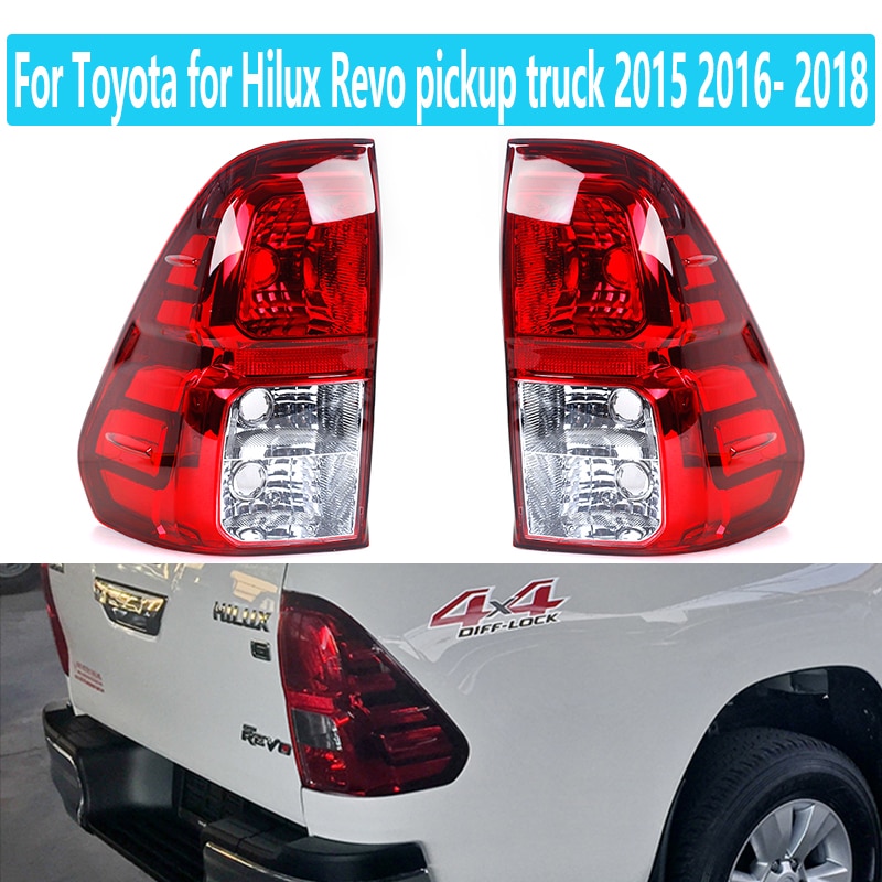 For Toyota For Hilux Revo pickup truck 2015 2016 2017 2018 Car Tail Light Lamp With Harness Brake Rear Lamp Left Right Side