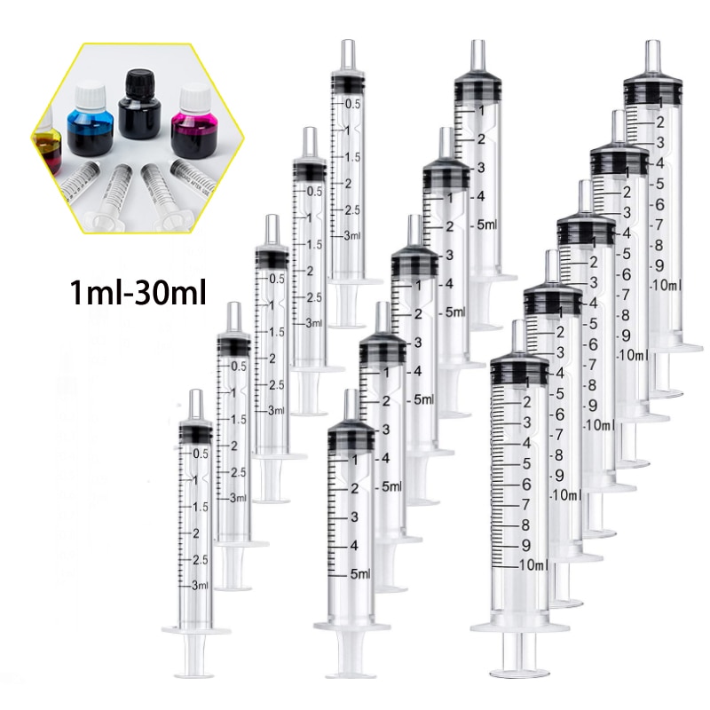 10PC 1ml-10ml No Needle Plastic Syringe Measuring Cubs Nutrients Syringe For Injectors Ink Cartridge Pets Cat Feeders