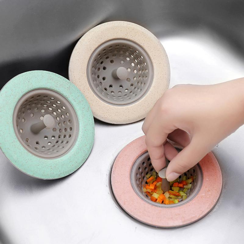 Kitchen Sink Bath Stopper Strainer Filter Removable Duty Drain Hole Hair Catcher