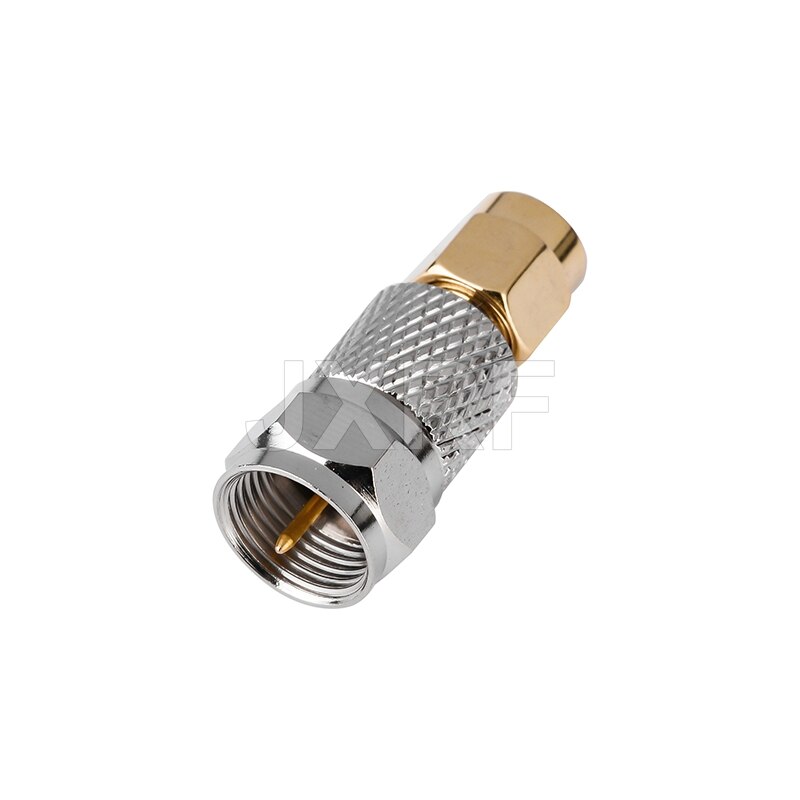 JX RF Connector F Male Plug to SMA Male Plug RF Coaxial Adapter