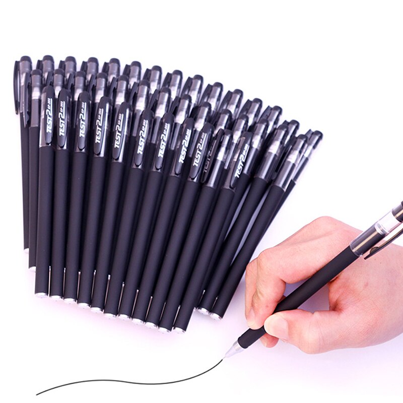 10pcs High Quality 0.5 0.38mm Clear Liquid Ink Ball Pen For Student School Office Advertising Gift Signature Pens Neutral Pens