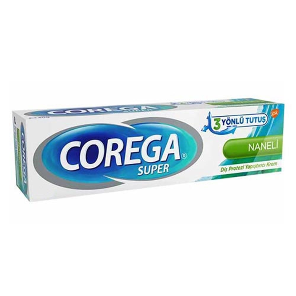 Corega Adhesive Denture Fixative Cream Fresh Mint 40Gram Strong Dentadura Adhesive Denture Prosthesis Teeth Glue Removable