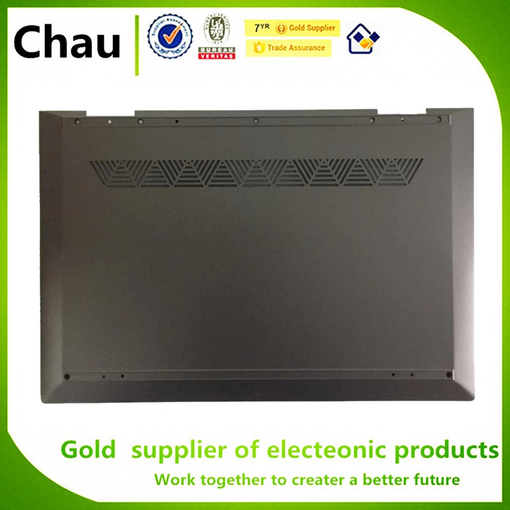 Chau New For HP Envy X360 15-DR 15-DS 15M-DS0011DX Bottom Case Base Cover L53531-001