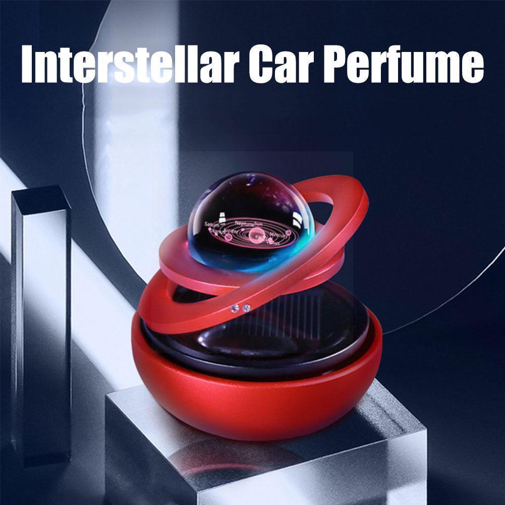 Creative solar car perfume interstellar rotation aromatherapy car Interior air personalized Ornament Freshener decorations J4O0