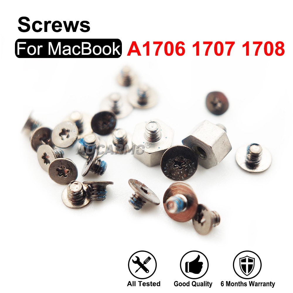 1Set Screws For MacBook A1706 A1707 A1708 Bottom Screw Bolt Replacement Parts
