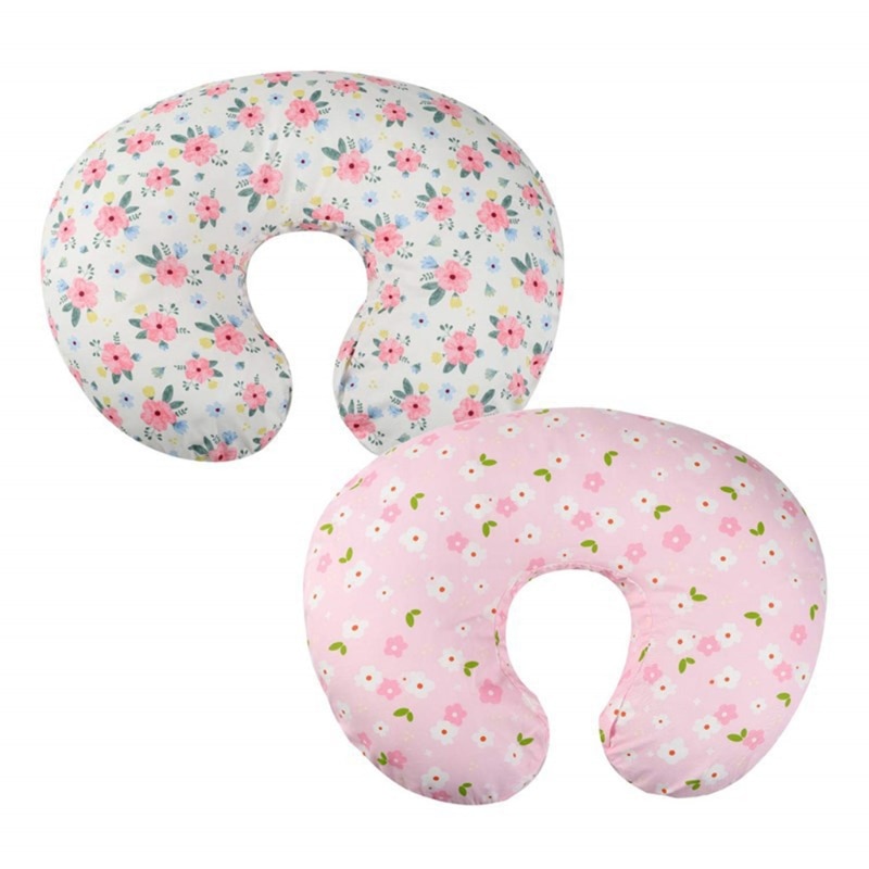 2 Pcs Newborn Baby Nursing Pillowcase Maternity U-Shaped Breastfeeding Pillow Case Infant Cotton Feeding Milk Cushion Cover