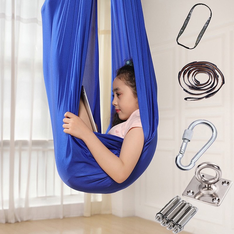 Snuggle Swing For Kids With Special Needs Adjustable Elastic Cuddle Up Hammock Chairtoy For Indoor Yoga Outdoor Furniture