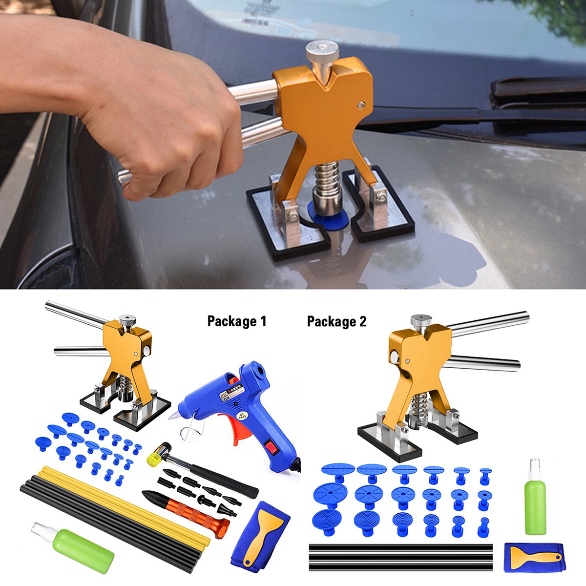 Car Dent Repair Tools Dent Repair Kit Automotive Paintless Car Body Dent Removal Kits for Vehicle Car Auto