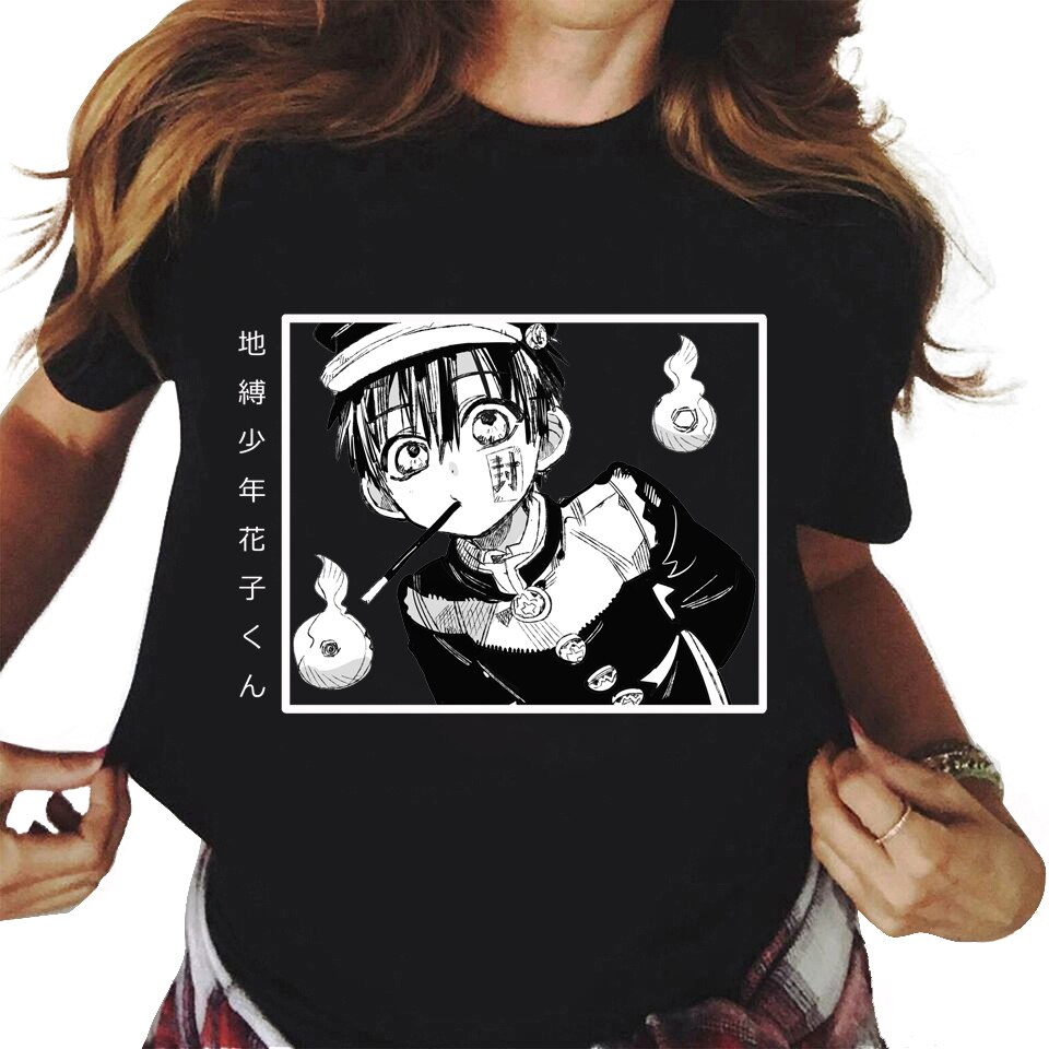 Anime Hanako Kun Printed Short Sleeved T-shirt For male Casual Tops