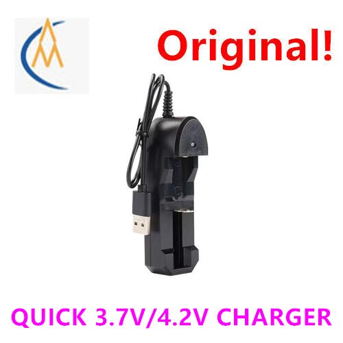 18650 charger single slot lithium battery strong light flashlight lamp miner's lamp single section 3.7V fully charged 4.2V
