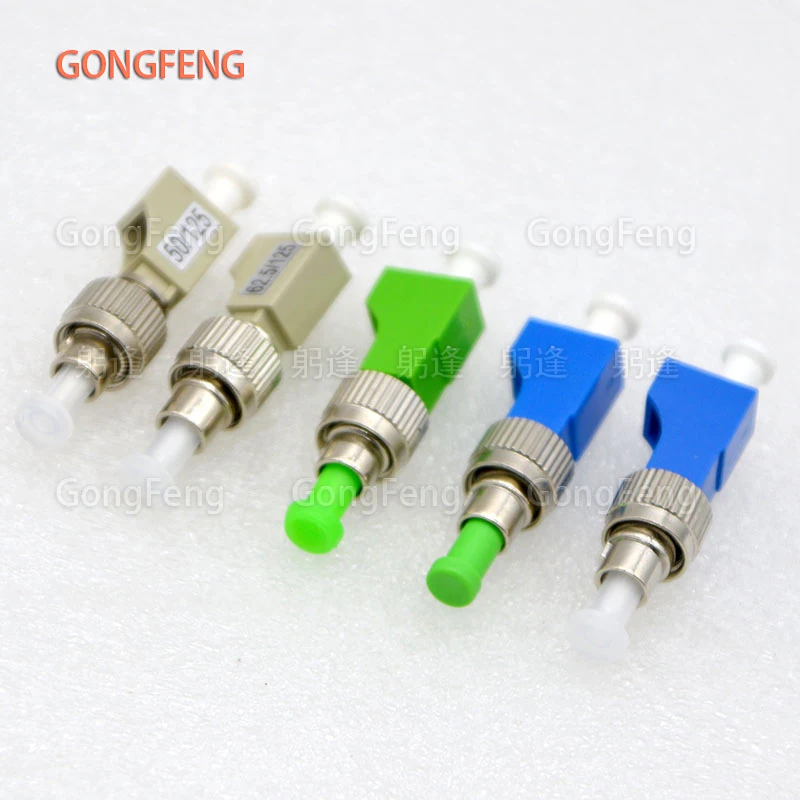 1PCS Optical Fiber Connector Adapter LC Female-FC Male Single Mode 9/125 Fiber Flange Coupler Wholesale Free Shipping TO Brazil