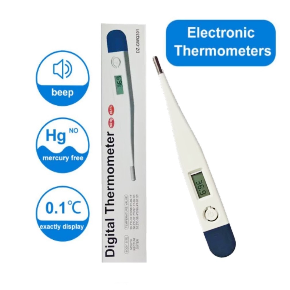 Medical Thermometer Oral Armpit Thermometer Digital Display Thermometer High Accuracy Body Temperature For Infants Adults