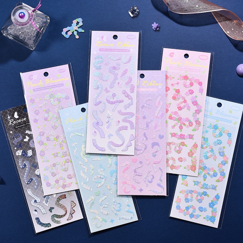 Journamm Flowers Series Deco Stickers DIY Scrapbooking Junk Journal Creative Stationery Aesthetics Making Decoration Stickers