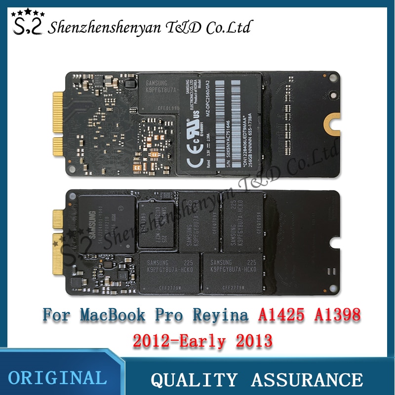 Original Used Genuine Laptop A1425 A1398 SSD 768GB 512GB for MacBook Pro Retina 13"15" 2012 Early 2013 years