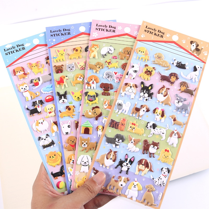 1pcs/lot Kawaii Stationery Stickers Cute dog Decorative Mobile Sticker Scrapbooking DIY Craft Sticker
