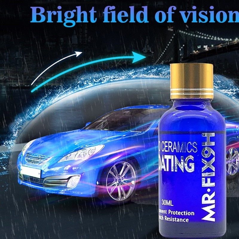 30ml/50ml 9H Car Liquid Ceramic Coat Super Hydrophobic Glass Coating Set Polysiloxane and Nano materials Car Polish maintainance