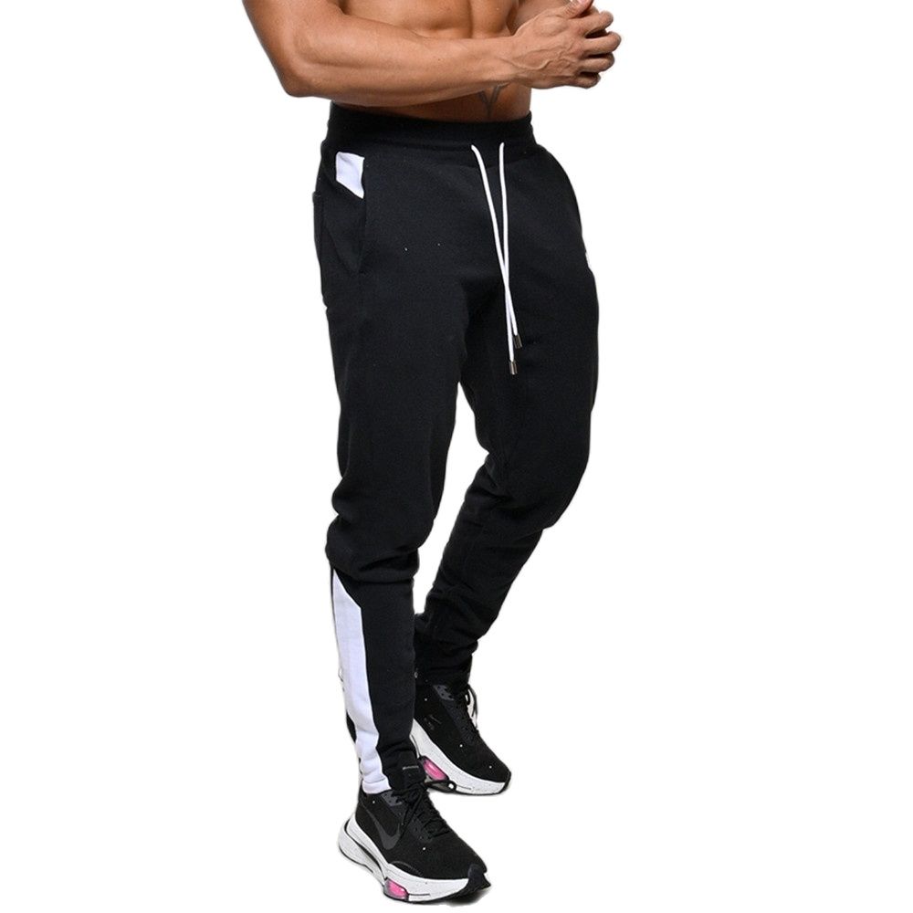 Autumn Casual Sweatpants Men Cotton Joggers Pants Black Workout Trousers Male Gym Fitness Sportswear Running Sports Trackpants