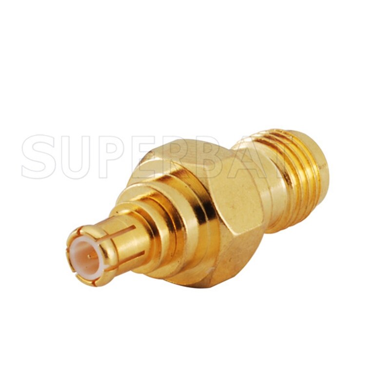 Superbat 5pcs SMA-MCX Adapter RP-SMA Female to MCX Male Straight RF Coaxial Connector