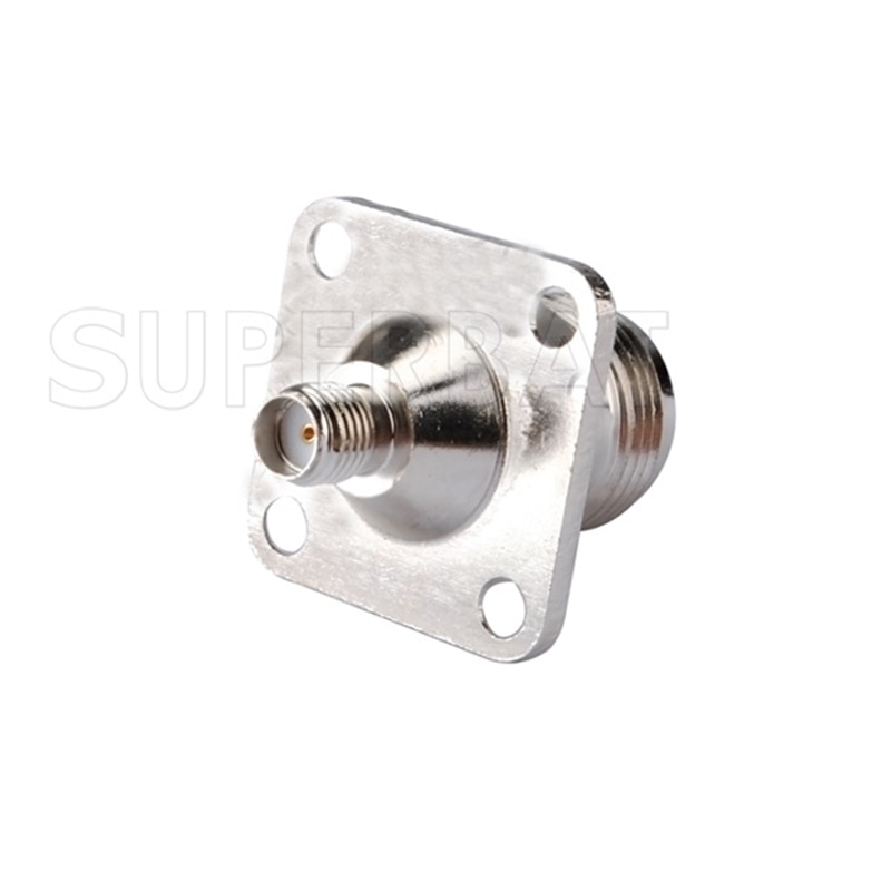 Superbat 5pcs SMA-N Adapter SMA Jack to N Female Panel Mount Straight RF Coaxial Connector