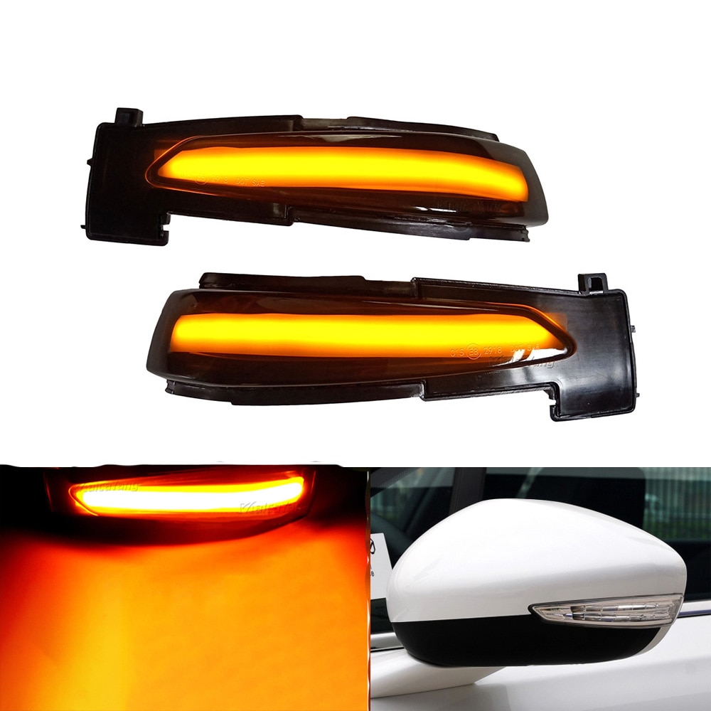 2x LED Dynamic Turn Signal Light Side Mirror Indicator Repeater Lamp 6325J4 6325J5 For Peugeot 508 For Citroen DS5 C4 2010-2016