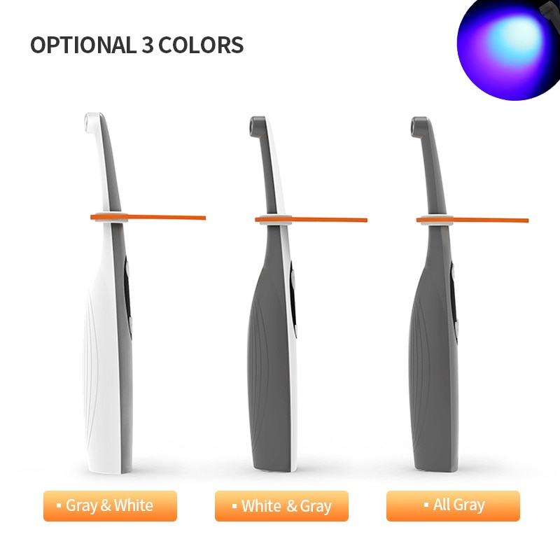 Dental LED Curing Light Polymerize Resin Cure Dentistry Materials Lamp Light Cured Dental Orthodontics Equipment 3 Colors