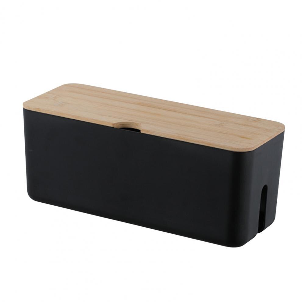 Cable Storage Box Steady Multi-purpose Heat Dissipation Power Cord Storage Box Desk Cable Organizers