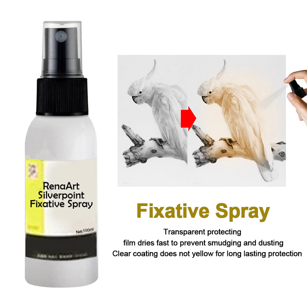 Easy Apply Quick Dry Fixative Spray Stationery 30ml 100ml Long Lasting Protective Coating For Artist Art Supplies Professional