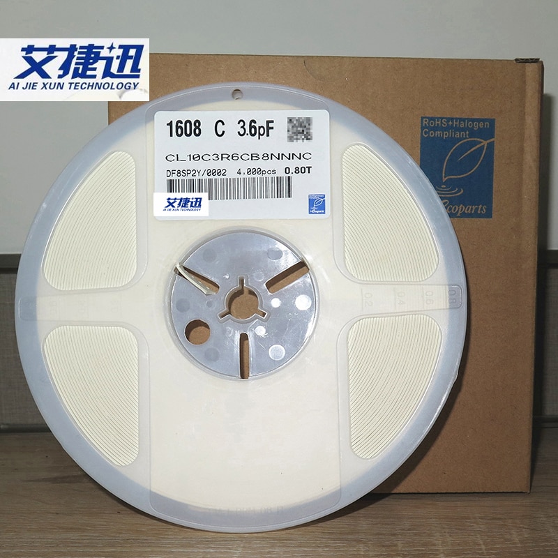 4000/Reel CL10C3R6CB8NNNC 0603 3.6pF 3R6C 50V ±0.25pF C0G CHIP Capacitance