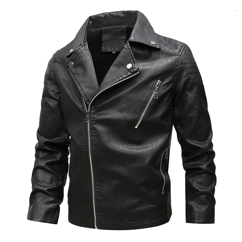 Plus Size 5XL 6XL Leather Jacket Coat Men Autumn Winter Fashion Vintage Warm Leather Jacket Men Windbreak Coat Man Leather Brand