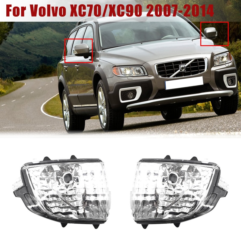 31111813 31111814 Car Side Rearview Mirror Turn Signal Lights Housing (without bulb) for Volvo XC70/XC90 2007-2014