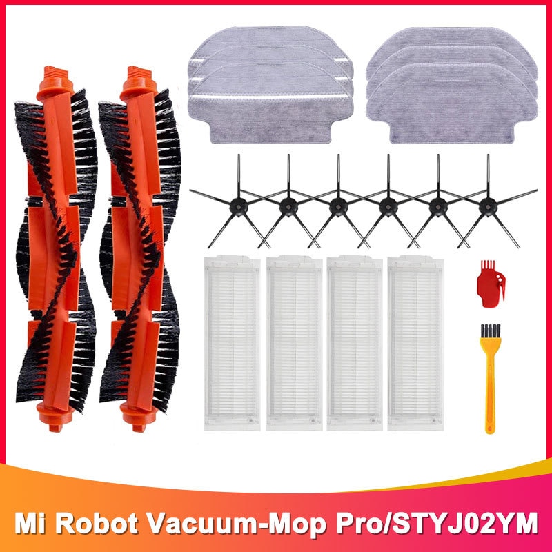 For Xiaomi Mijia LDS / STYJ02YM / Conga 3490 Viomi V2 PRO V3 SE Hepa Filter Roller Side Brush Mop Cloth Vacuum cleaner Parts