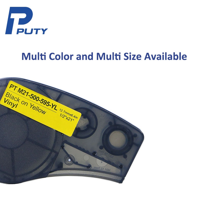 Replacement Black White & Color Vinyl Label Tape M21-375-595 M21-500-595 M21-750-595 Compatible Brady Bmp21 Plus Lab Printer