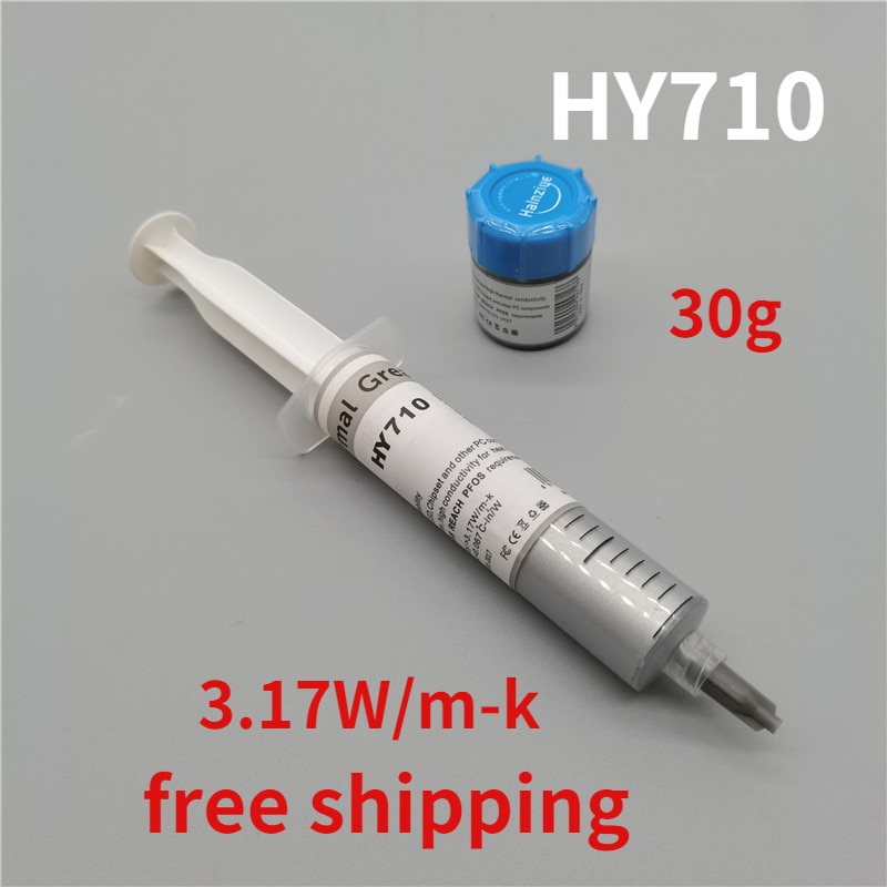 Hy710 30g / PCS silicone thermal paste heat transfer grease heat sink CPU GPU chipset notebook computer cooling Syringe