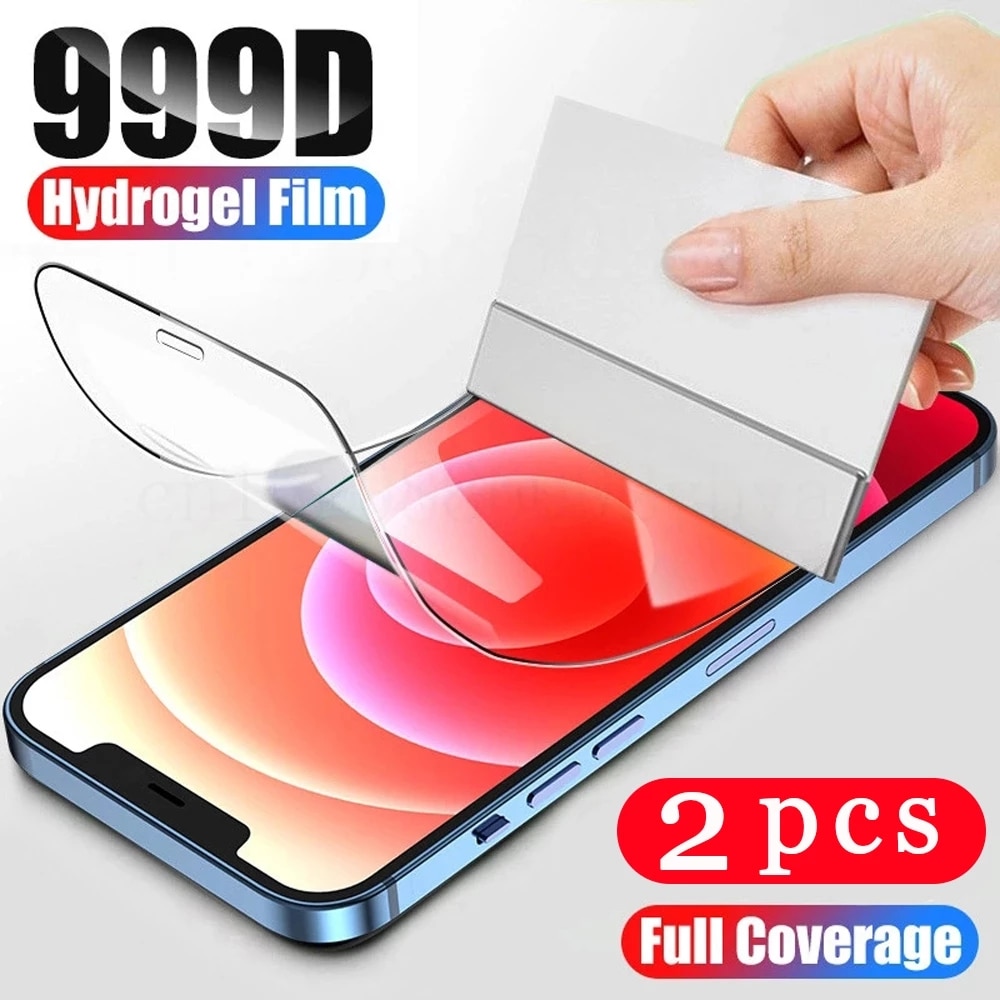 For Iphone 6 6s 7 8 Plus 13 Hydrogel Film Screen Protectors For Iphone Mini XR 11 12 13 X XS Pro Max Protection Film Guard Cover