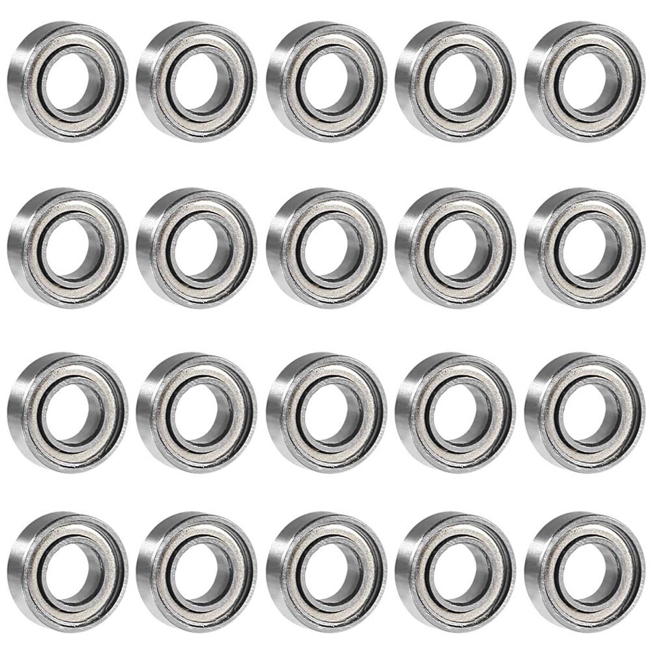 20Pcs/lot 688ZZ Ball Bearing, 8mm x 16mm x 5mm Double Shielded 688-2Z 2080088 Dual Sided Carbon Steel Deep Groove Bearings