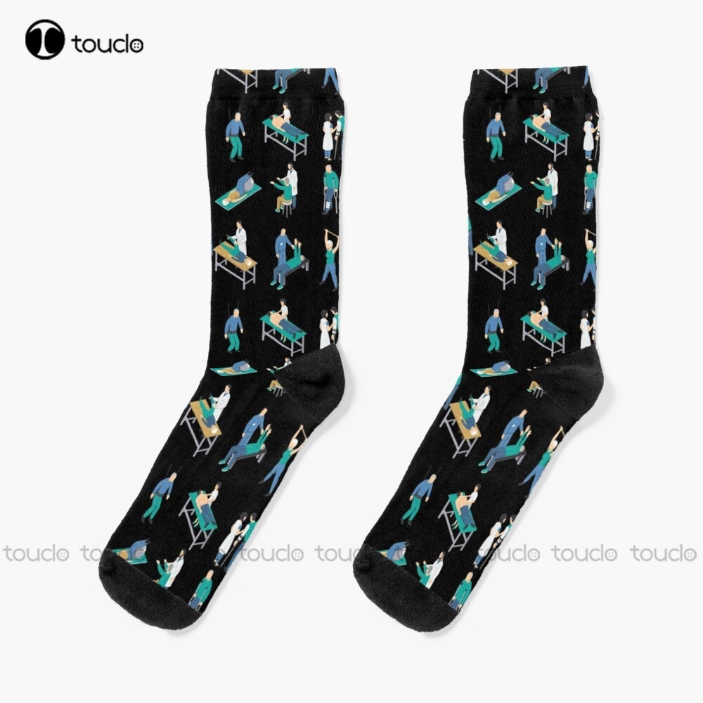 New Physical Therapist Physiotherapist Health Care Gift Socks Christmas Socks Personalized Custom Unisex Adult Socks
