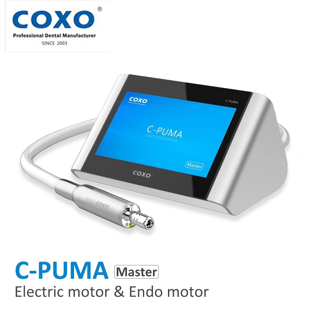 COXO C-Puma Dental Electric Motor with Endo Motor 2 in 1 Technology from Switzerland Brushless Motor 100-2000 With LED light