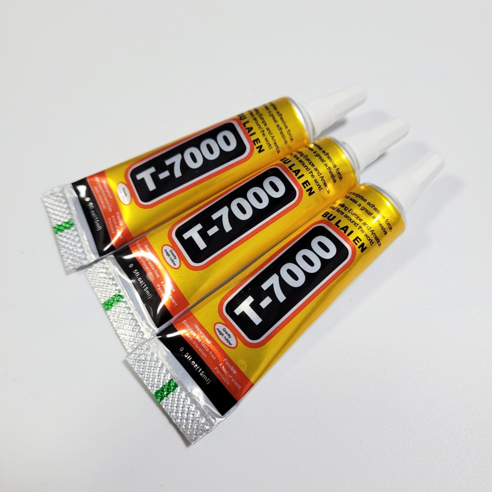 15ml Black T7000 Glue 1Pcs Mobile Phone Touch Screen Superglue Adhesive Telephone Glass Glue Repair Super Glue Leather Plastic