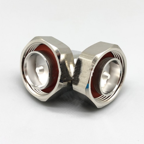 Adapter 7/16 L29 DIN Male plug to DIN Male right angle Coaxial Connector