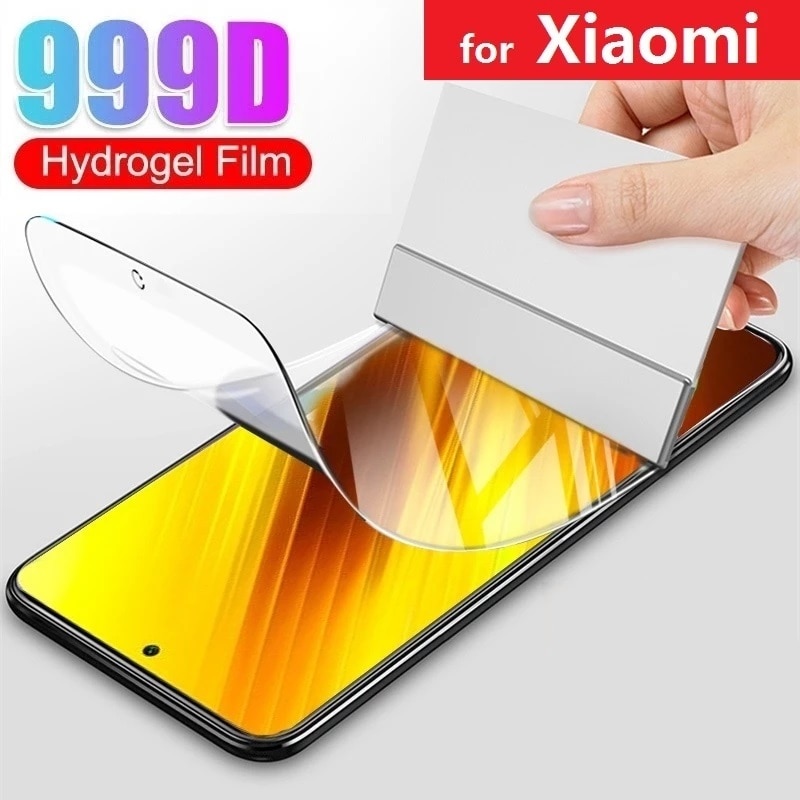 Screen Protective Film for Xiaomi Poco X3 NFC X3 Pro F1 Hydrogel Film Protector Film on Pocox3 GT X 3 Pro F M F3 M3 Film