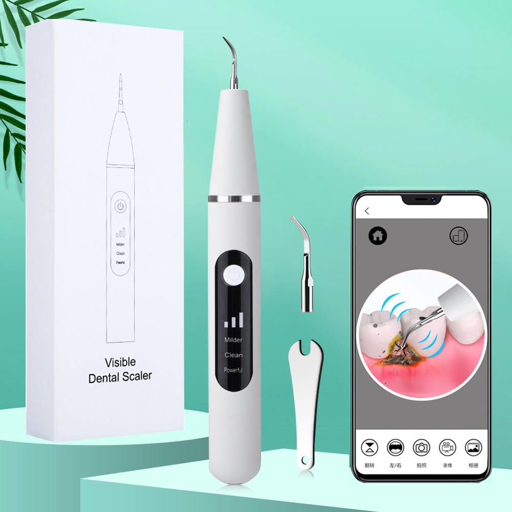Visual Ultrasonic Irrigator Dental Scaler Calculus Oral Tartar Remover Tooth Stain Cleaner LED Teeth Whitening Cleaning tools