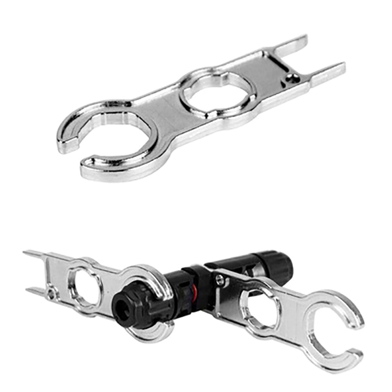 1pc Metal Mc4 Connector Tool Wrench Wrench Component Pv Connector Cap Special Wrench Installation Tool Diy Solar Suit