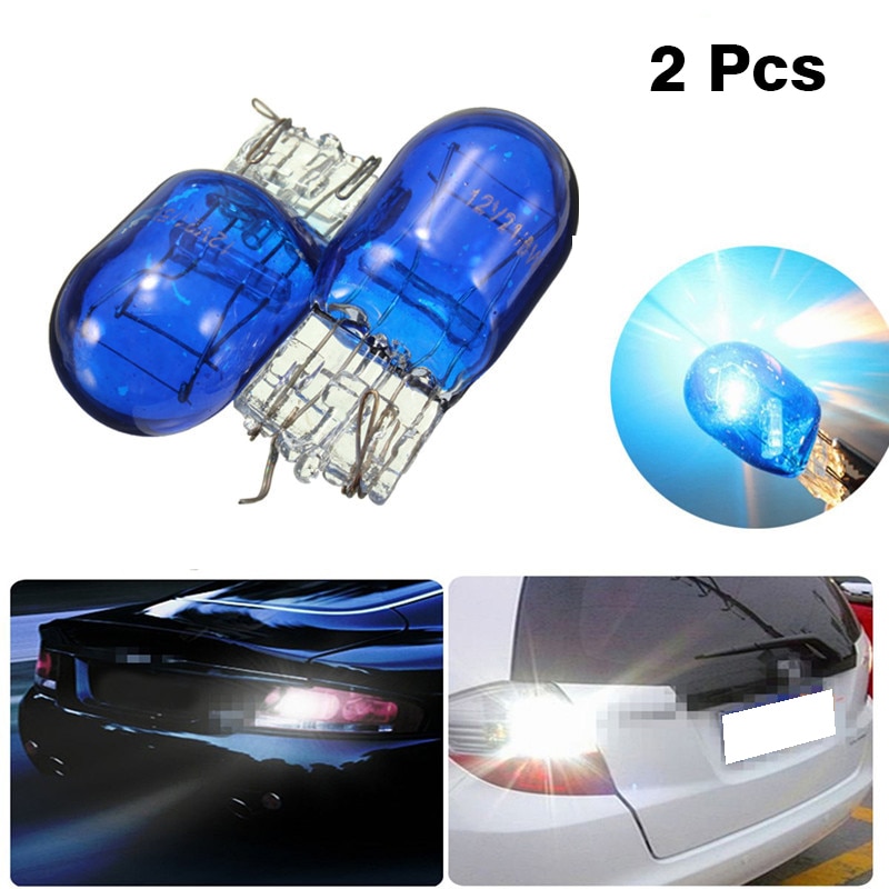 2PC Halogen Lamp W21 5W T20 580 7440 7443 Single Double Pin Xenon White 5000K Halogen DRL Side Light Hid Bulb