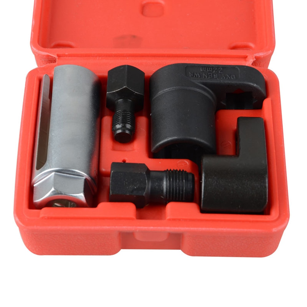 Oxygen Sensor Wrench Kit for Auto O2 Socket Removal Install Offset Vacuum Sensor Socket Thread Chaser Tool