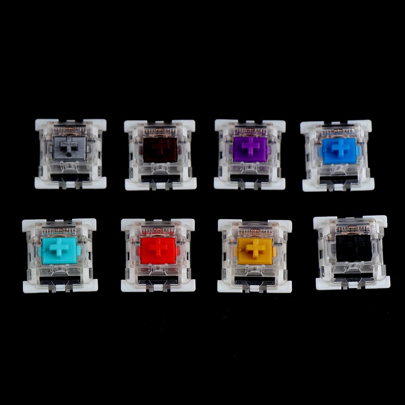 10Pcs/lot Outemu Mx Switches 3 pin Mechanical Keyboard Black Blue Brown Switches Mechanical Keyboard Switch Shaft