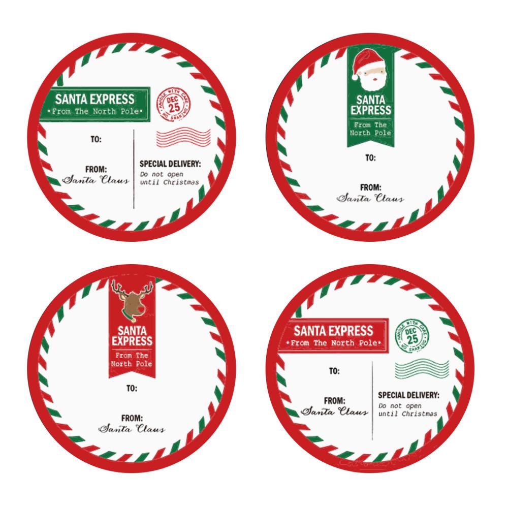 500pcs/Roll Christmas Stickers Santa Express Washi Tapes Stationery Holiday Envelope Scrapbooking Sticky Christma DIY Decoration